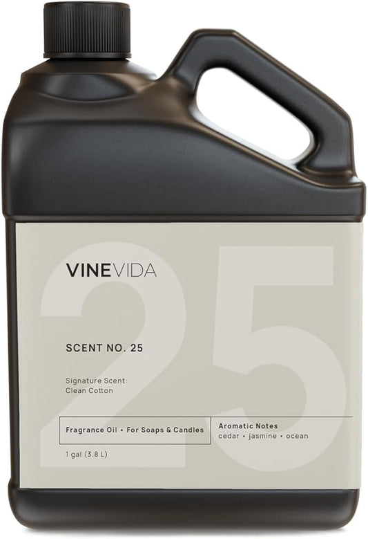 VINEVIDA [128oz] Scent No.25 Fragrance Oil for Candle and Soap Making - Natural Fragrance Oil Made in USA