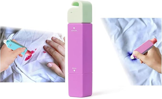 12ML Double-Head Stain Remover Pen, Fabric Cleaning Pen for Clothes, Portable Gieleph Solution, Instant No-Stain Stick for Spills, Pocket Size for Travel, Fabric Cleaner for Oil, Food & Makeup Kiss
