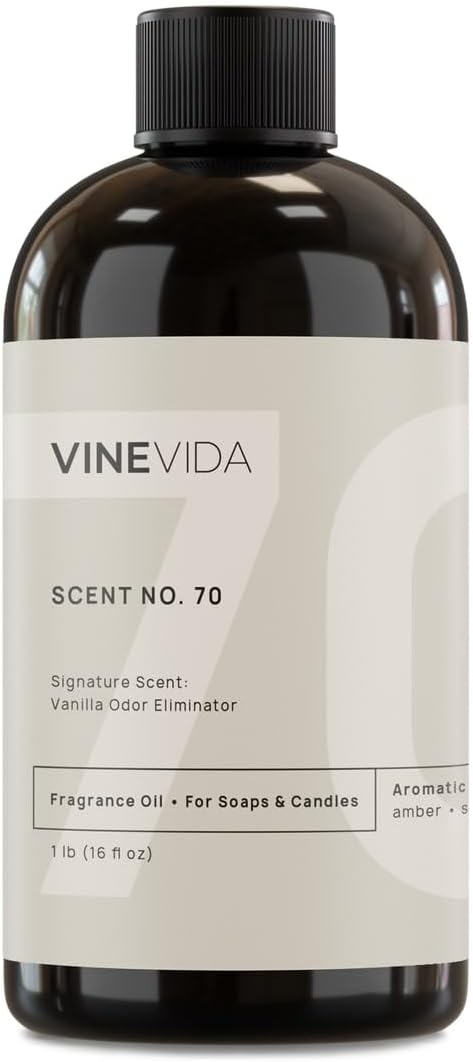 VINEVIDA [16oz] Vanilla Odor Eliminator Fragrance Oil for Candle Making - Made in USA Candle Scents for Candle Making - Natural Candle Fragrance Oil - Scents for Soap Making