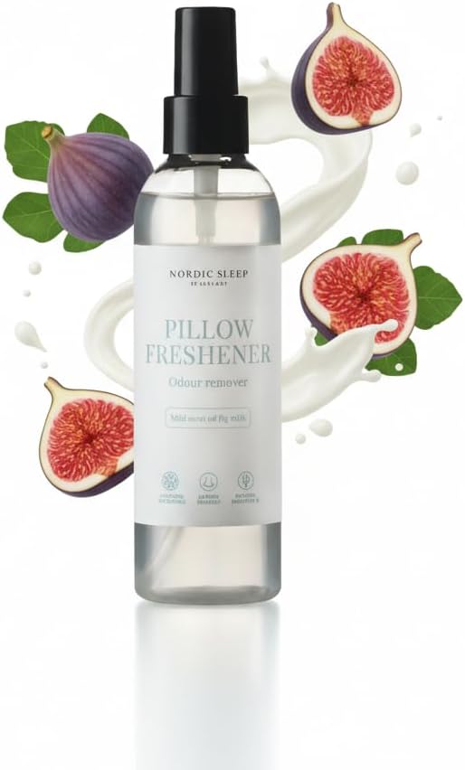 Nordic Sleep by Fossflakes, Probiotic Fabric Freshener Mild Scent 190 ml – Gentle Pillow & Bedding Spray, Natural Odor Eliminator with Soft Fragrance, Hypoallergenic & Eco-Friendly
