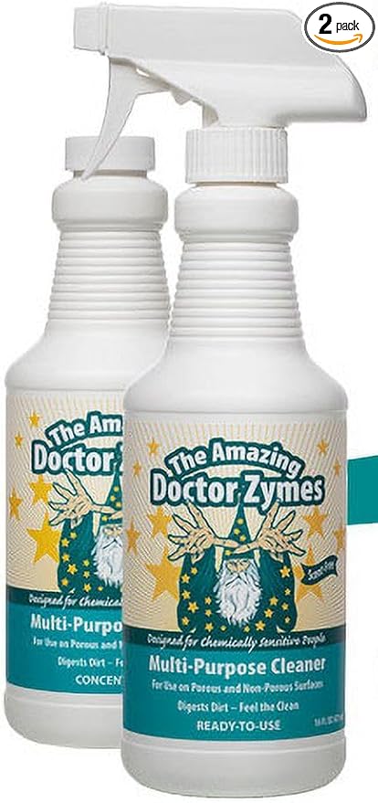 Multi-Purpose Cleaner – All Purpose Enzyme-Based Cleaner & Natural Disinfectant Spray – Non-Toxic, Chemical-Free, Scent Free, Child & Pet Safe Household Cleaner – Eco Friendly Green Cleaning Product