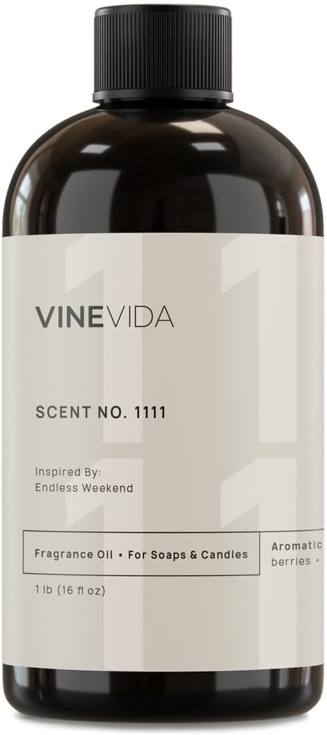 VINEVIDA [16oz] Endless Weekend Fragrance Oil for Candle Making - Made in USA Scents for Soap Making - Natural Candle Fragrance Oil