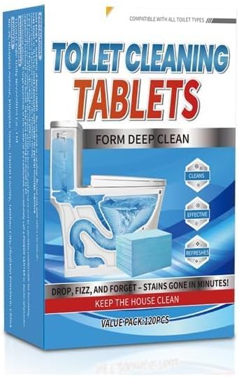 Toilet Bowl Cleaner Tablets, Deep Clean Formula, Put in the Toilet.NOT Tank.120 Pack Value Set