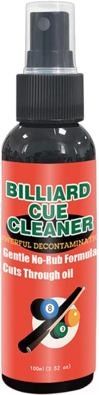 Pool Cue Shaft Cleaner | 100ml Cleaning Stain Remover,Billiard Cue Maintenance Cleaner - for Players Enthusiasts Beginners Home Club Daily Travel Party