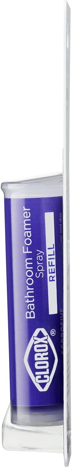 Clorox Bathroom Foamer Refill Cartridge Bathroom Foamer Reusable Spray Bottle, Household Essentials, Two Refill Cartridges, 0.66 Ounces (Package May Vary)