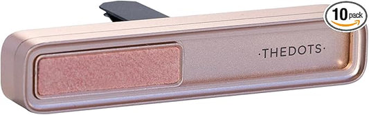 THEDOTS Pink Car Air Freshener, Magnetic Slide Vent Clip, 2 Refills Cashmere Wood Scent, Aesthetic Car Decor for Women