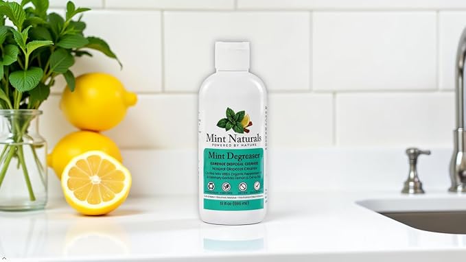 Natural Garbage Disposal Cleaner & Deodorizer – USDA Organic Peppermint Oil Formula That Helps Refresh Sink & Drain Pipes, 12 oz – Made in USA