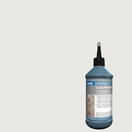 MAPEI UltraCare Grout Refresh, Universal Grout Colorant & Sealer, 8 oz Bottle – Easy Grout Restoration & Protection, 5038 Avalanche