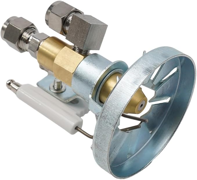 Air Atomizing Spray Nozzle Kit for Waste Oil Burner with Multiple Hole Sizes 0.5-2.0MM Brass Aluminum Construction(0.5mm)