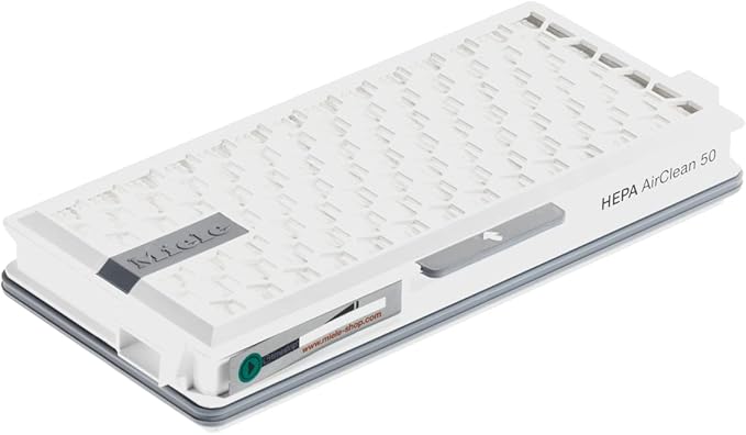 Miele HEPA AirClean SFHA50-2 Vacuum Filter, 12 Month Lifespan, With TimeStrip Filter Change Indicator - XL Pack For 2 Years of Clean Air