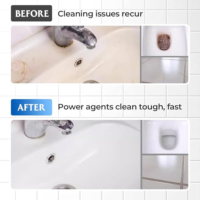 Bathroom Descaler Foam Cleaner, 2025 Upgrade Multipurpose Stubborn Stains Cleaner for Shower Room Glass Sink Toilet 100ml (1)