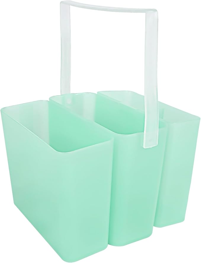 Brush Washing Bucket, Three-in-one Plastic Bucket Painting Brush Holder, Portable Detachable Multifunction Paint Brush Washing Bucket for Watercolor Outdoor Indoor Painting (Green)