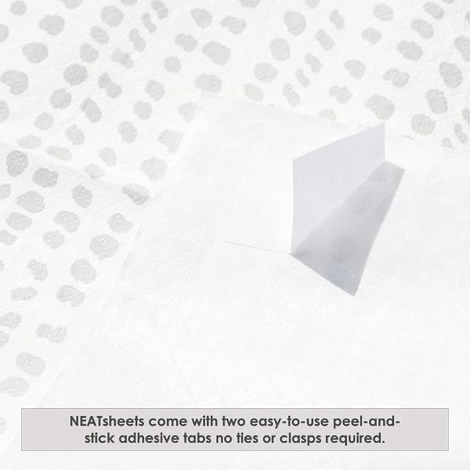 Disposable Bibs for Adults, Kids & Elderly Senior | Adhesive Tab Napkins for Eating, Personal Use, Home Care & Business | Spill Absorbent, Stain/Liquid Repellent | Grey Dot, 400 Count