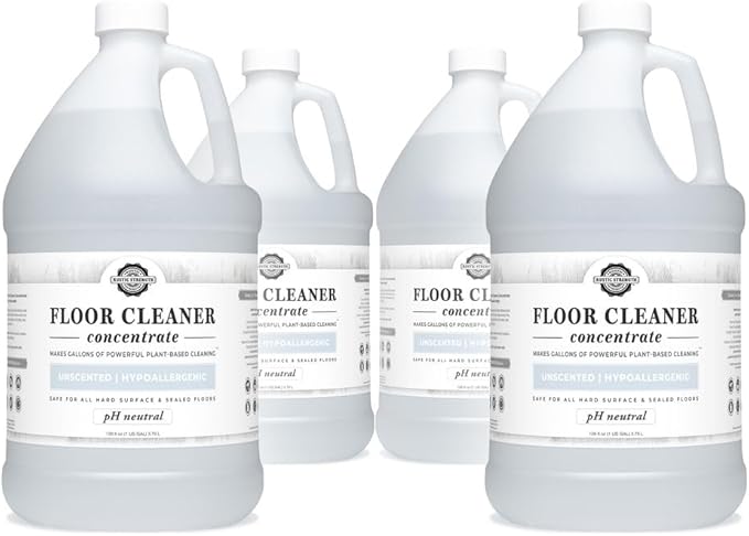 Rustic Strength Floor Cleaner Concentrate, pH Neutral, Unscented, Liquid, 16 fl oz