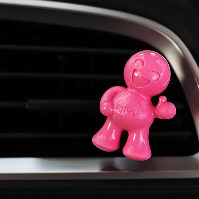 Little Joe 96404 Fruit Scent Car Air Freshener Vent Clip, Fights Odors for up to 45 Days, Long-Lasting Freshness, Cute Car Odor Eliminator, Pack of 1