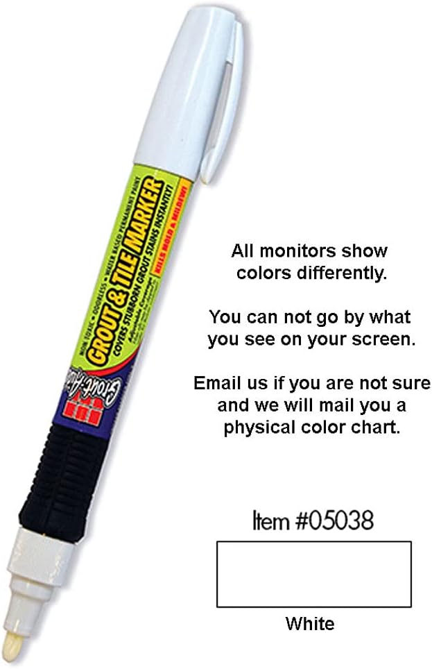 SKM Industries Grout Aide Grout and Tile Marker (White)