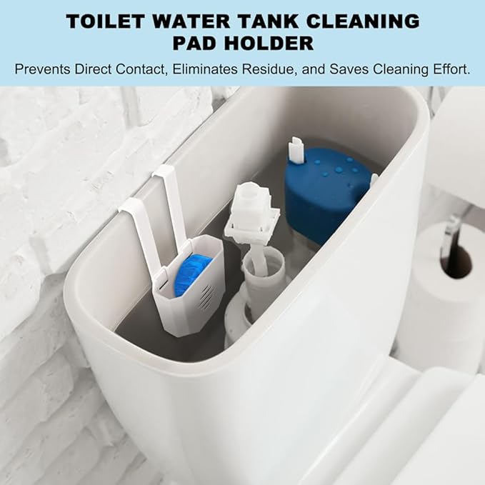 Toilet Tank Cleaning Tablet Holder,Hanging Bowl Cleaning Tablest Bracket,Keeping Tablets from Blocking Hole in Tank,Easy to Install,Fits Most Standard Toilet Tablets Tanks(1pc)