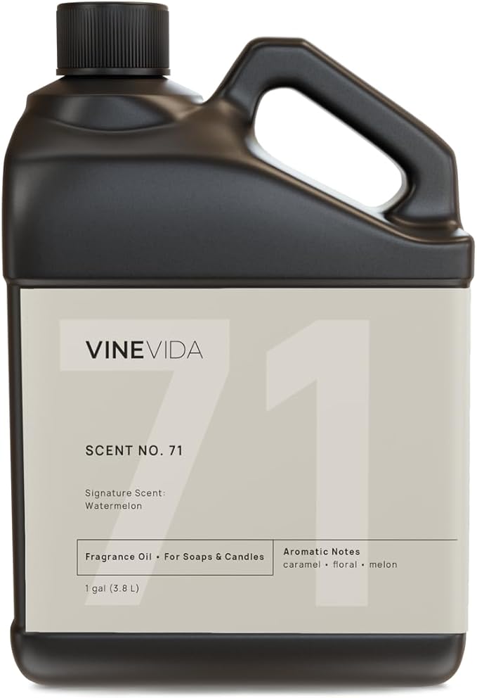 VINEVIDA [128oz] Watermelon Fragrance Oil for Candle Making - Made in USA Scents for Soap Making - Natural Candle Fragrance Oil