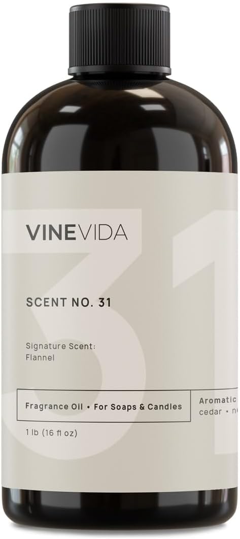 VINEVIDA [16oz] Flannel Fragrance Oil for Candle Making - Made in USA Scents for Candles and Soap Making - Natural Fragrance Oil