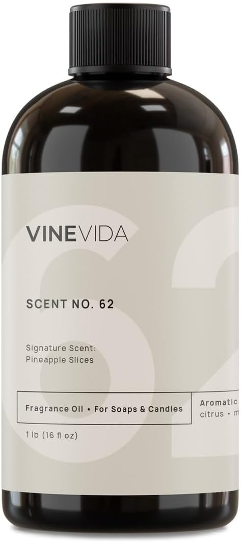VINEVIDA [16oz] Pineapple Slices Fragrance Oil for Candle Making - Made in USA Scents for Soap Making - Natural Candle Fragrance Oil