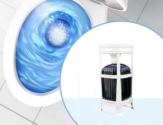 Automatic Toilet Tank Cleaner Liquid 500ml, (No Residue), (Lasts 7 Months), Heavy Duty Bathroom Cleaning Supplies, Hard Water Ring Remover, (Better Than Tablets)