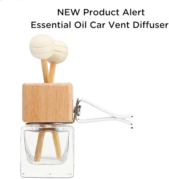 Car Diffuser | Vent Clip Car Diffuser | Car Freshener | All-Natural Car Air Freshener | Toxin-Free Car Freshener | Filled with Essential Oil Fragrance Blend Sunkissed|