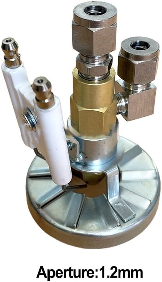 Waste Oil Burner Nozzle Kit Air Atomizing Spray Tip with Electrode for Heavy Fuel Diesel Vegetable Oil Heating Systems Brass Aluminum 0.5-2.0mm(1.2mm)
