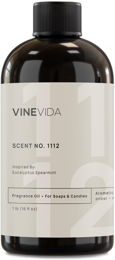 VINEVIDA [16oz] Eucalyptus Spearmint Fragrance Oil for Candle Making and Soap Making - Premium Candle Scents for Soy Candles