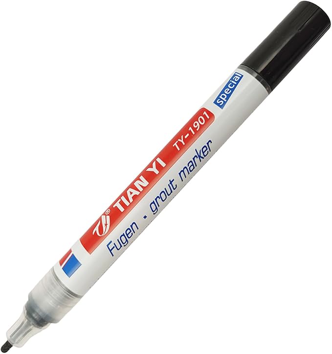 Grout Pen Tile Grout Paint Marker,Waterproof Tile Grout Colorant and Sealer Pen for Cleaner Looking Floor with Extra-Tip, as the pic show, Beige