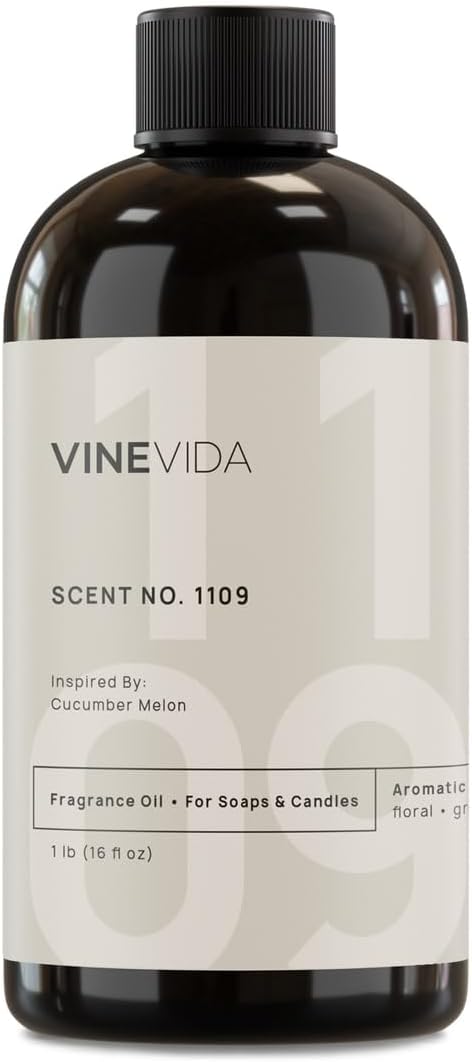 VINEVIDA [16oz] Cucumber Melon Fragrance Oil for Candle and Soap Making - Made in USA Natural Scents