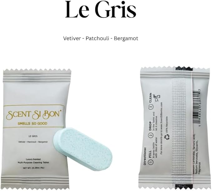 L'Ombre Luxury Scented Multi-Purpose Cleaning Tablets, 4 Count, Makes 4 x 16oz Bottles, Inspired By Iconic Perfumes