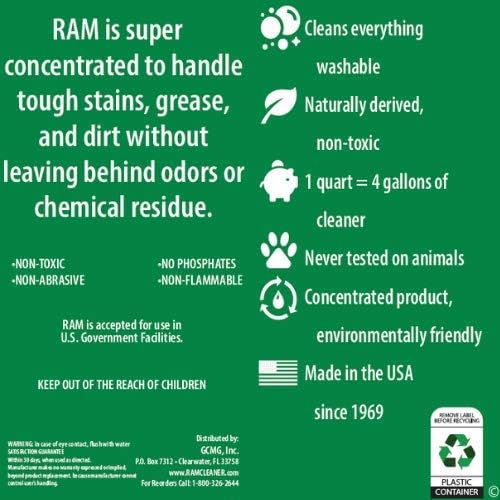 RAM All-Purpose Cleaner and Degreaser Concentrate 1 Quart