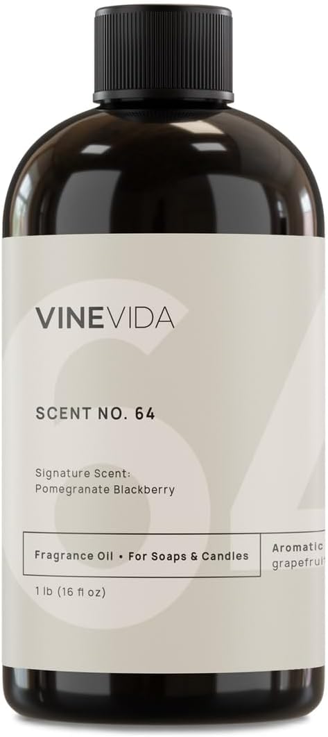 VINEVIDA [16oz] No. 64 Fragrance Oil for Candle Making - Made in USA Candle Scents - Natural Fragrance Oil - Scents for Soap Making