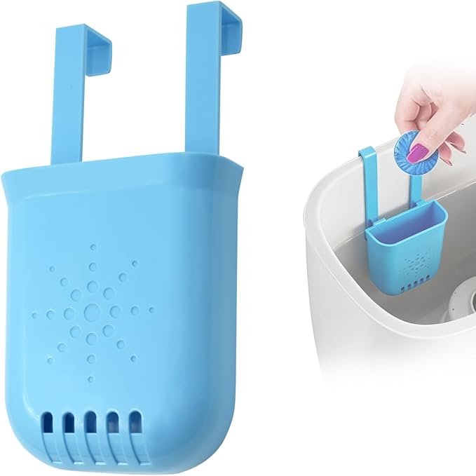 Adjustable Toilet Tank Tablet Holder – Controlled Release Bleach Tablets Dispenser for Toilet Tank, Large Capacity ABS Toilets Tanks Cleaner Tablets Container, Fits Most Water Tanks