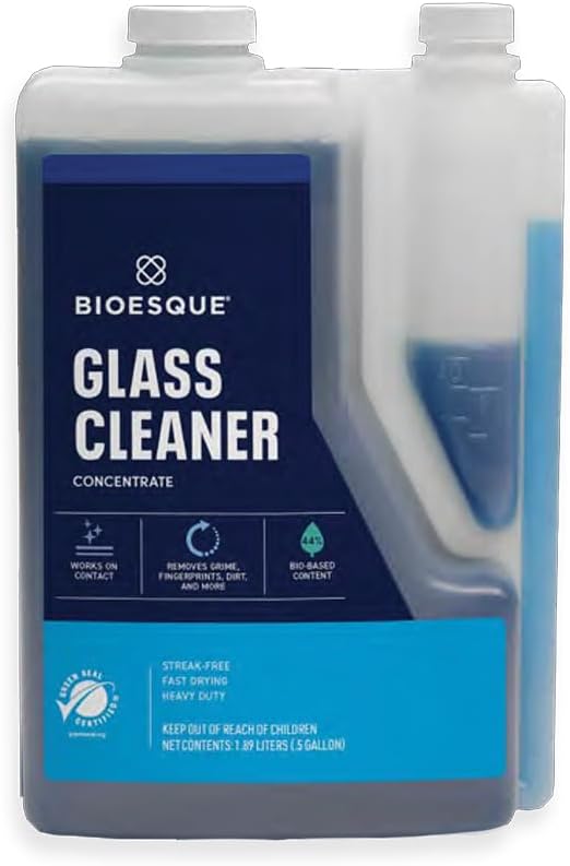 Bioesque Glass Cleaner Concentrate, 64 Fluid Ounce (Pack of 1)
