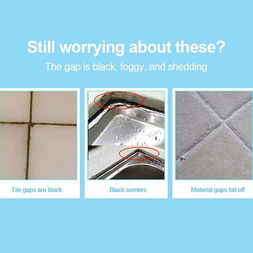 10 Pieces Tile Pen Wall Grout Color Pen Tile Repair Pen Refill Wall Gap Grout Renew Marker for Tiles Floor Kitchen Bathroom(Silver)