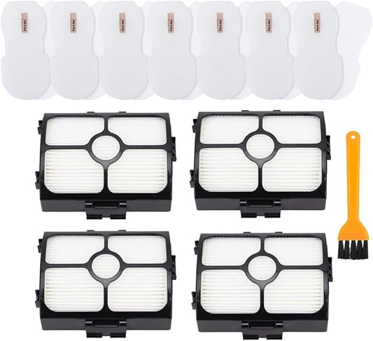 HZ3002 Replacement Filters for Shark HZ3002 HZ3000 HZ4001AMZ HZ4002 Stratos Ultralight Corded Stick Vacuum, Replace part XFFKHZ3000 XHFHZ3000, 4 HEPA & 8 Foam and Felt Filters