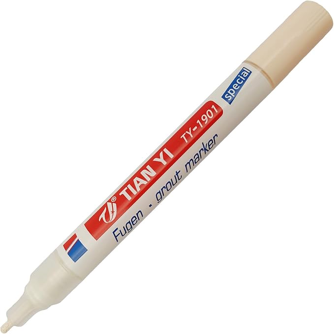 Grout Pen Tile Grout Paint Marker,Waterproof Tile Grout Colorant and Sealer Pen for Cleaner Looking Floor with Extra-Tip, as the pic show, Gold