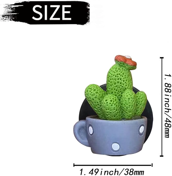 4 Pcs Cactus LOVE Air Vent Clips, Cute Car Air Fresheners, Funny Diffuser Vent Clips, Interior Decor Charm, Accessories for Women