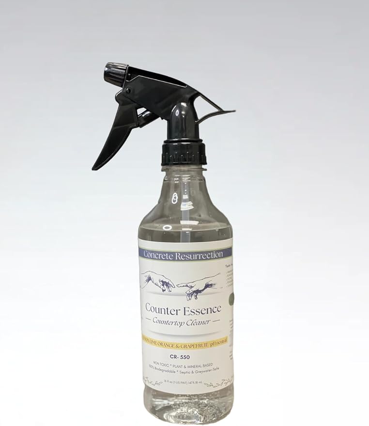 Clean Living Essentials Countertop Cleaner – Multi-Surface, Non-Toxic, Plant-Based, pH Neutral, Family & Pet Friendly. Naturally scented for everyday clean. (Rosemary + Mint + Tea Tree)