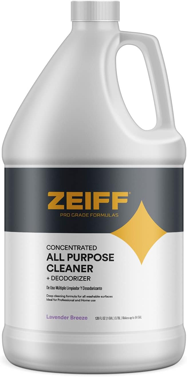 Pro-Grade All-Purpose Cleaner & Deodorizer - Deep Cleaning & Odor Eliminating Formula For Professional & Home Surfaces - 1 Gallon Concentrate - Lavender Breeze