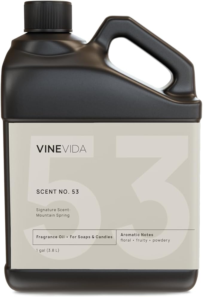 VINEVIDA [128oz] Mountain Spring Scents - Natural Candle Oil, USA Made, Soap Making Fragrance