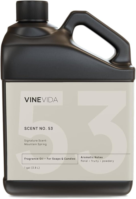 VINEVIDA [128oz] Mountain Spring Scents - Natural Candle Oil, USA Made, Soap Making Fragrance