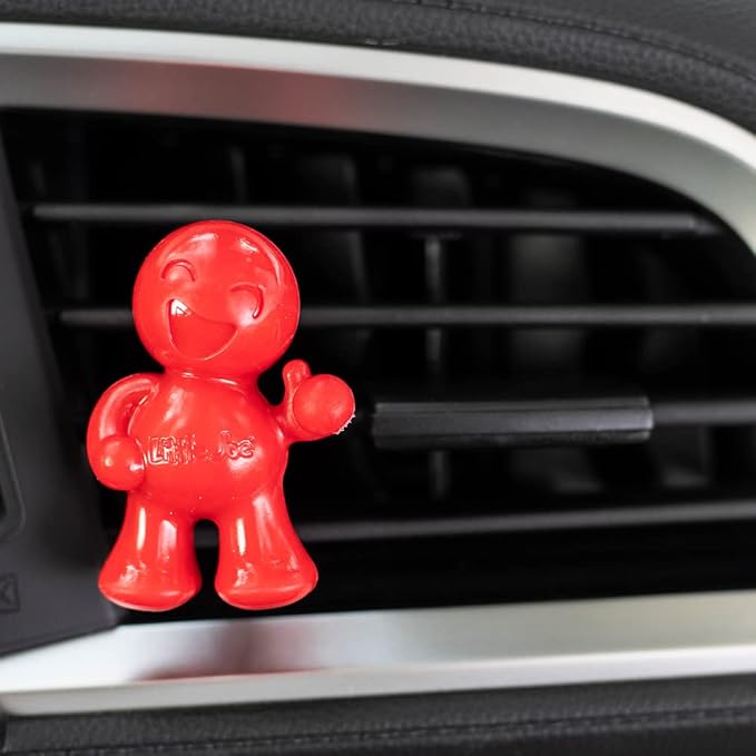 Little Joe 96407 Cherry Scent Car Air Freshener Vent Clip, Fights Odors for up to 45 Days, Long-Lasting Freshness, Cute Car Odor Eliminator, Pack of 1
