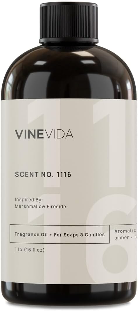 VINEVIDA [16oz] Marshmallow Fireside Fragrance Oil for Soap Making Scents for Candle Making, Perfume Oils, Soy Candles, Home Scents Oil Diffusers, Bath Scent Bomb Oils, Linen Spray, Lotions