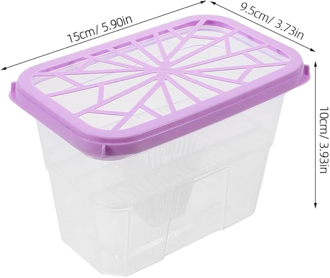 Amosfun 4 Pack Empty Moisture Absorber Boxes Reusable Plastic Holders for Home Wardrobe Cabinet Use Compact for Use