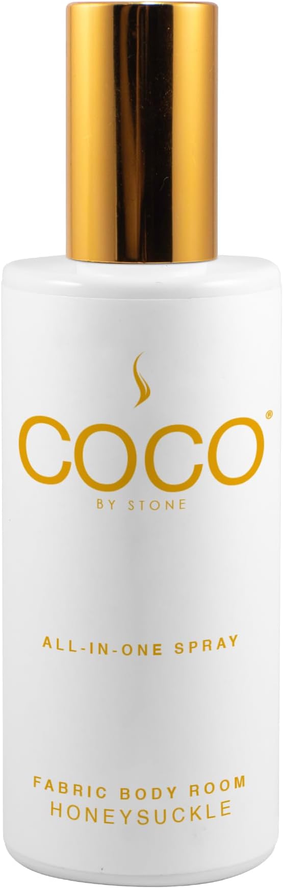 COCO by Stone 5oz All-in-One Spray (Honeysuckle) Shake & Spray Formula for Fabric, Pillows, Interiors, Clothing, Home Fragrance Accessories, Room Perfume, Room Deodorizer, Vegan & Cruelty-Free
