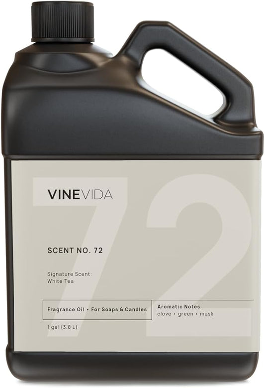VINEVIDA [128oz] White Tea Fragrance Oil for Candle Making - Made in USA Scents for Soap Making - Natural Candle Fragrance Oil