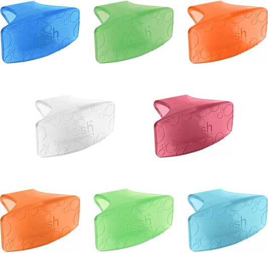 Fresh Products Toilet Bowl Eco Bowl Clip 2.0 Toilet Bowl Air Freshener - Sample Pack (8 Scents)