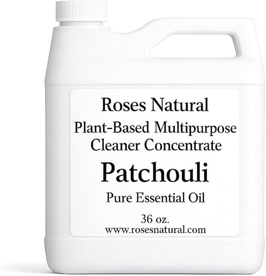 Multipurpose Cleaner Concentrate, 36 oz | Plant-Based, Non-Toxic, Biodegradable | Streak-Free Cleaning for Kitchen, Bathroom, Glass & Floors (Patchouli)